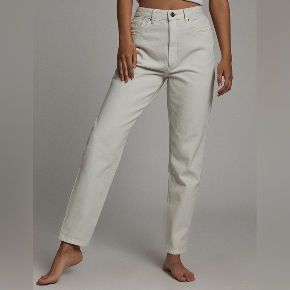 Glassons High Waisted Mom Jean WASHED WHITE US 2 - Picture 1 of 3